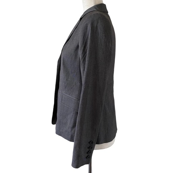 Banana Republic Gray Lightly Structured Blazer Jacket Size 6P Career Business - Picture 6 of 8